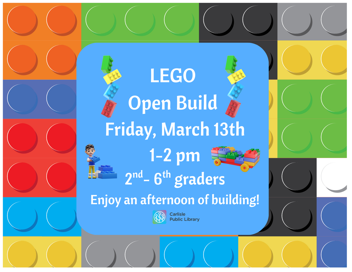 Kids open lego build