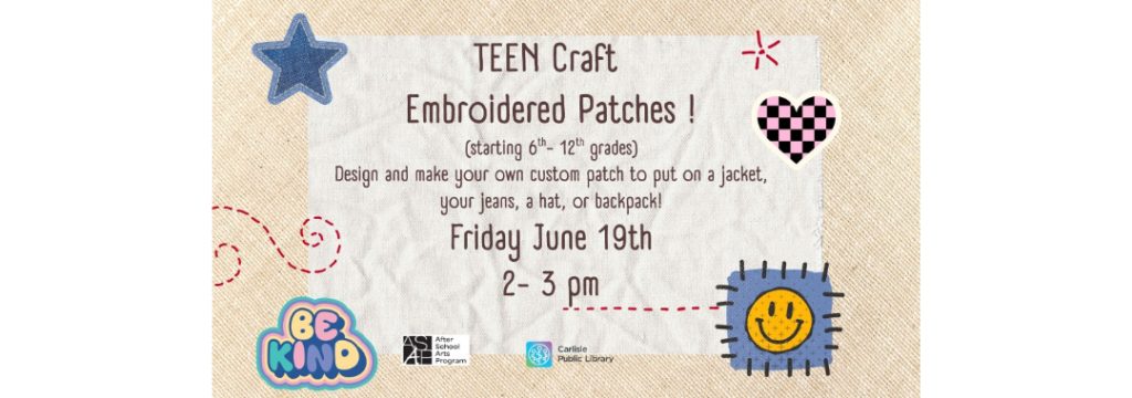 Teen Craft - Embroidered Patches
